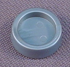 Playmobil Silver Gray Round Pet Food Or Water Bowl Dish, 4088 4207 4251 4343 4347 4349 4498