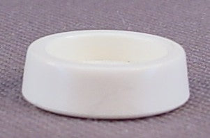 Playmobil White Round Pet Food Or Water Bowl Dish, 3075 3373 3751 4493 4605 5005 5222 5329 6624 6635