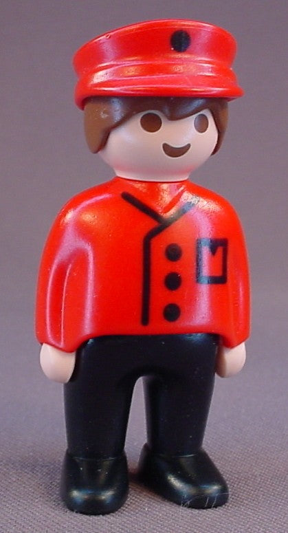 Playmobil 123 Train Engineer Or Conductor Figure, 6606 6760 6880 6901 6911, 60 00 0210