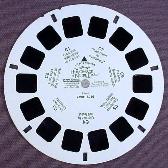 View-Master Disney's Hunchback Of Notre Dame, 6039-73901, Reel A, Fisher Price, Viewmaster