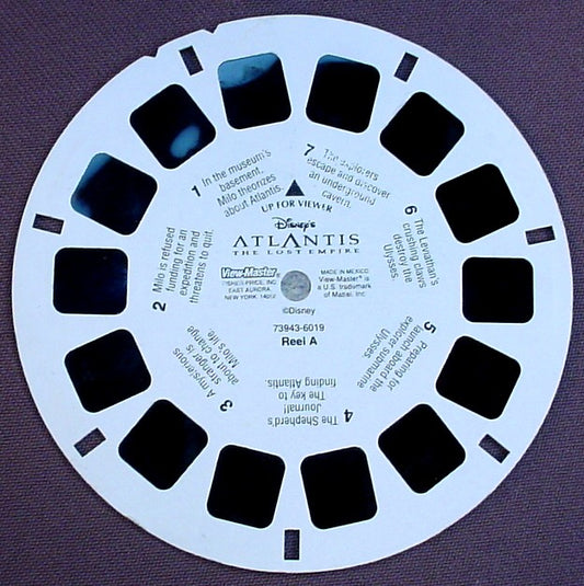 View-Master Disney Atlantis The Lost Empire, 6019-73943, Reel A, Fisher Price, Viewmaster