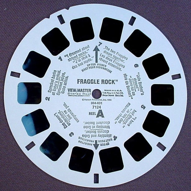 View-Master Fraggle Rock, 7124 004-631, Reel A,  1984 Henson Assoc Inc, Viewmaster