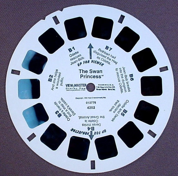 View-Master The Swan Princess, 4202-012-778, Reel B,  1994 Nest Entertainment Inc, Viewmaster