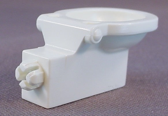 Playmobil White Toilet Base With A System X Stud On The Back, Connects To A Wall, 3254 3260 3988 4062