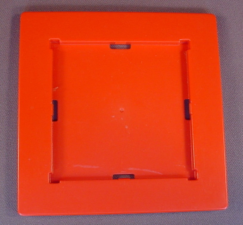 Playmobil Red Floor Or Base For A Playhouse, 4 1/4 Inches Square, Has A Square Indent, 3497 6247, 30 23 3602