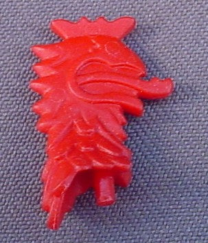 Playmobil Red Griffon Shaped Crest Or Plume Ornament For The Top Of A Helmet, 3123 3887