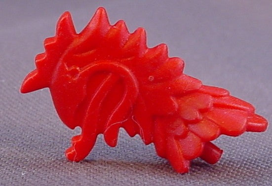 Playmobil Red Griffon Shaped Crest Or Plume Ornament For The Top Of A Helmet, 3123 3887