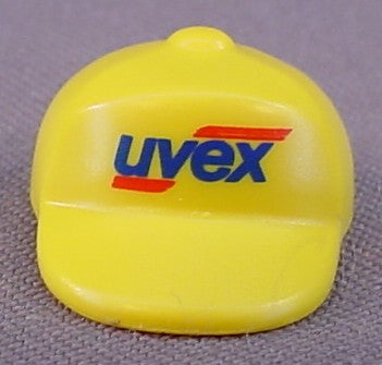 Playmobil Yellow Squared Baseball Style Cap Or Hat With UVEX Logo, 3618 3779 3992 9958