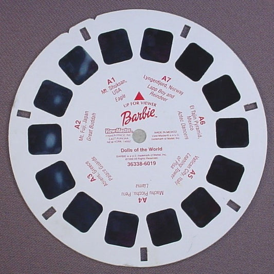View-Master Barbie Dolls Of The World, 6019-36338, Reel A, 1999 Mattel, Viewmaster