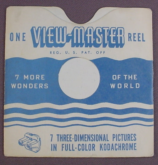 View-Master Replacement Sleeve, Sawyer's Inc, 7 More Wonders Of The World, Viewmaster