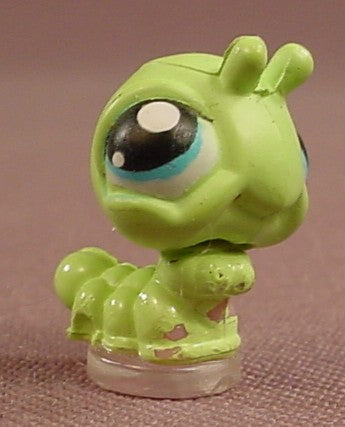 Littlest Pet Shop #T31 Teeniest Tiniest Teensies Light Green Caterpillar With Blue Eyes, 8 Pack Set 5