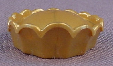 Playmobil Gold Crown Or Hat With Turned Up Scalloped Brim That Is Higher In The Front, Has A Hole