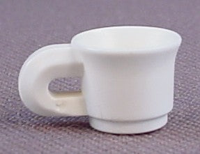 Playmobil White Coffee Or Tea Cup Mug With A Handle, 3230 3989, 30 61 2480