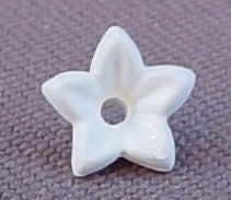 Playmobil White 5 Petal Fluted Flower Blossom, 4134 4137 4140 4146