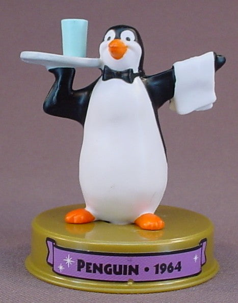 Disney 100 Years of Magic Penguin Waiter PVC Figure On A Base, Walt Disney World, Mary Poppins Movie