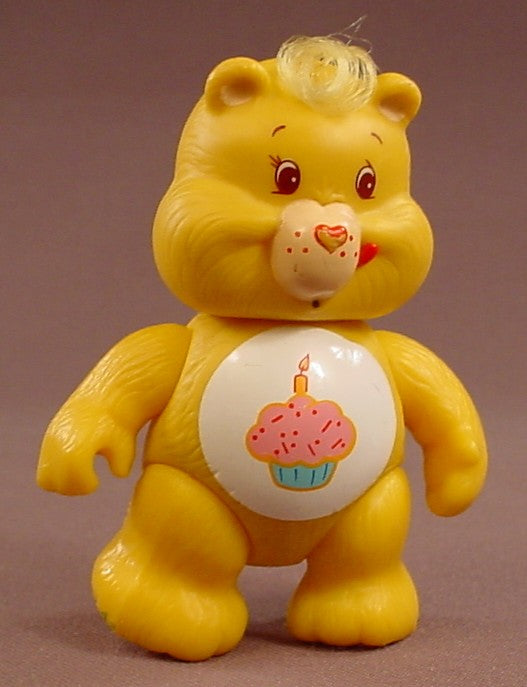 Care Bears Birthday Bear Poseable PVC Figure, 3 1/4 Inches Tall, 1983 Kenner, ACG