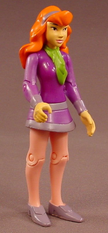 Scooby Doo Daphne Action Figure, 4 1/4 Inches Tall, Articulated, Scooby-Doo, Hanna-Barbera