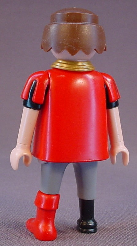 Playmobil Adult Male Pirate Figure With A Black Peg Leg & Eye Patch, Red Short Sleeved Jacket