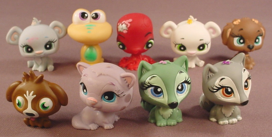 Bratz Petz Lot Of 9 Different Pets, Bratz Lil Angelz, Similar To Littlest Pet Shop, MGA