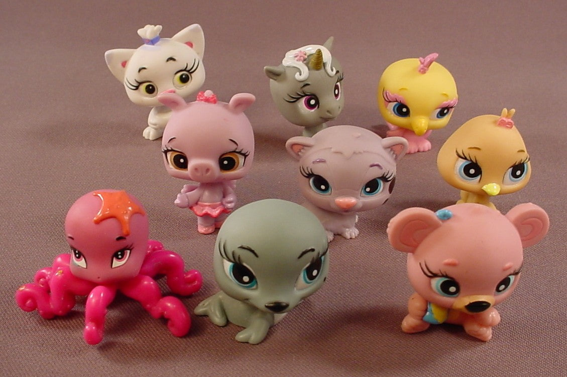 Bratz Petz Lot Of 9 Different Pets, Bratz Lil Angelz, Similar To Littlest Pet Shop, MGA