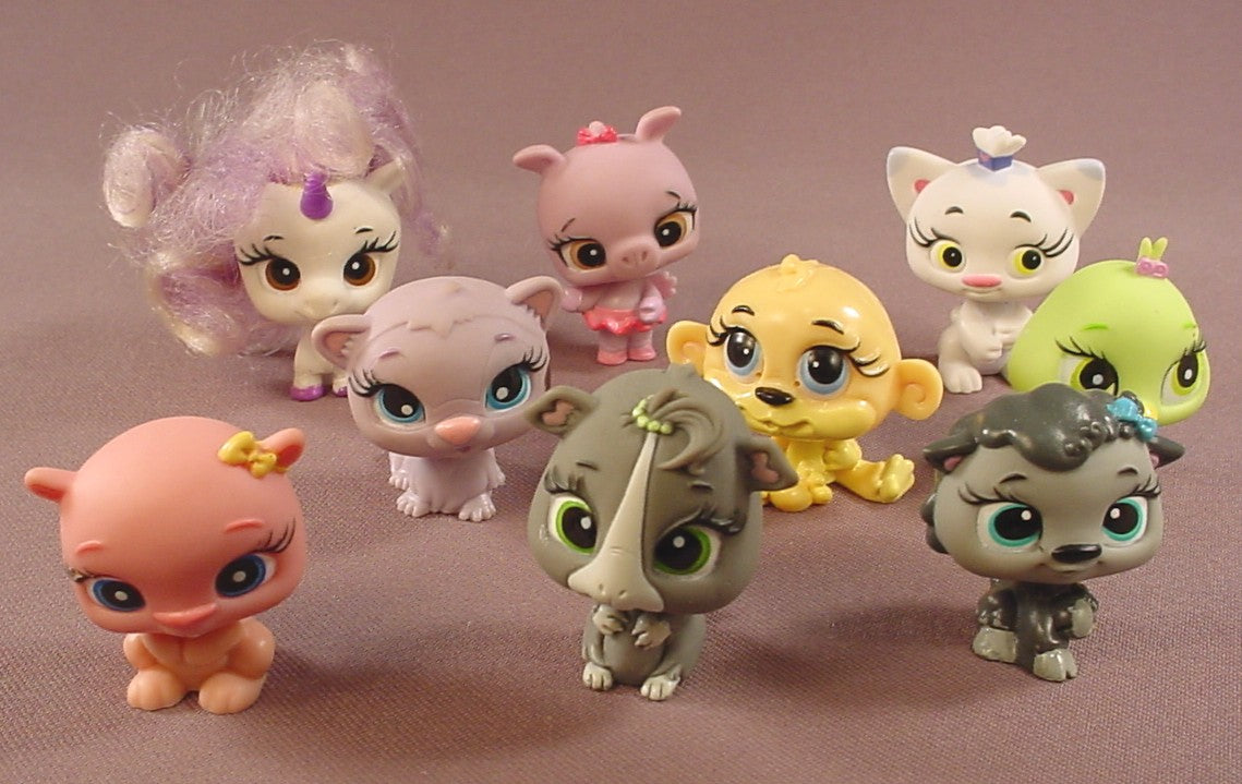 Bratz Petz Lot Of 9 Different Pets, Bratz Lil Angelz, Similar To Littlest Pet Shop, MGA