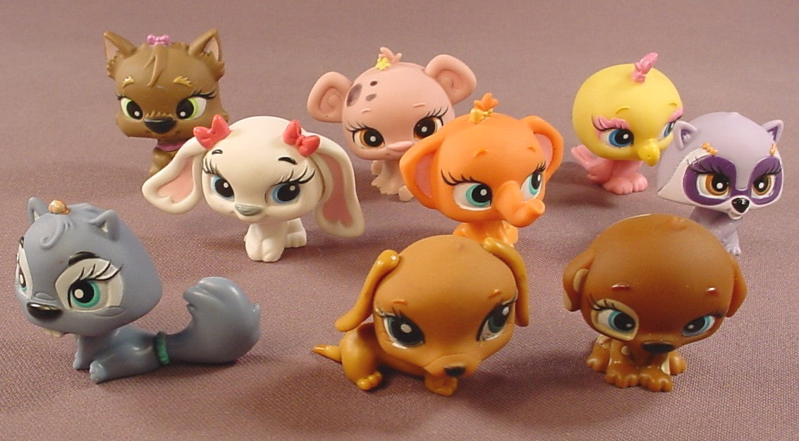 Bratz Petz Lot Of 9 Different Pets, Bratz Lil Angelz, Similar To Littlest Pet Shop, MGA