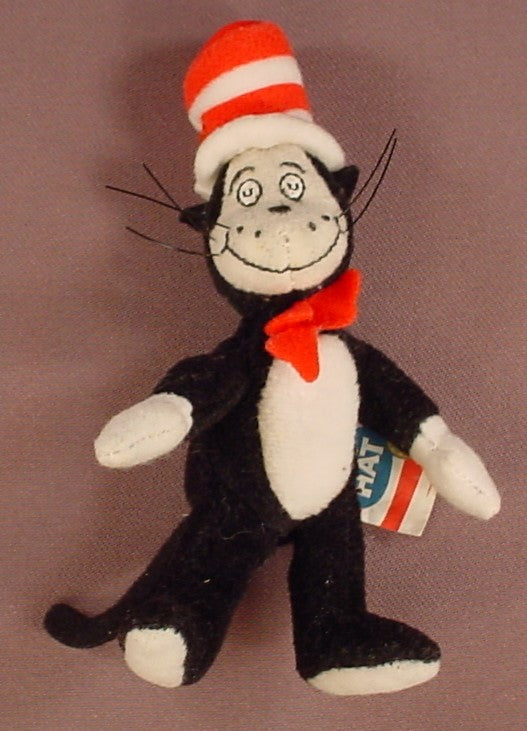 Dr Seuss The Cat In The Hat 5 Inch Tall Plush Figure, Official Merchandise