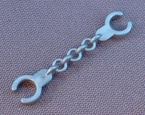 Playmobil Silver Gray Handcuffs Or Manacles, 3085 3112 3127 3159 3165 3190 3288 3329 3605 3623 3655
