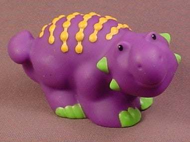 Fisher Price Little People 2006 Purple Dinosaur With Green & Orange Scales, K6692