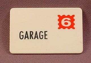 Fisher Price Vintage White Letter Envelope Or Mail, #6 Garage, (B), 997 Play Family Village