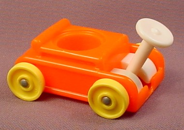 Fisher Price Vintage Orange Wagon With Yellow Wheels, 656 Play Family Little Riders