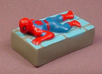 Spider-Man Rubber Figure On A Base, 2 1/4 Inches Long, Spiderman