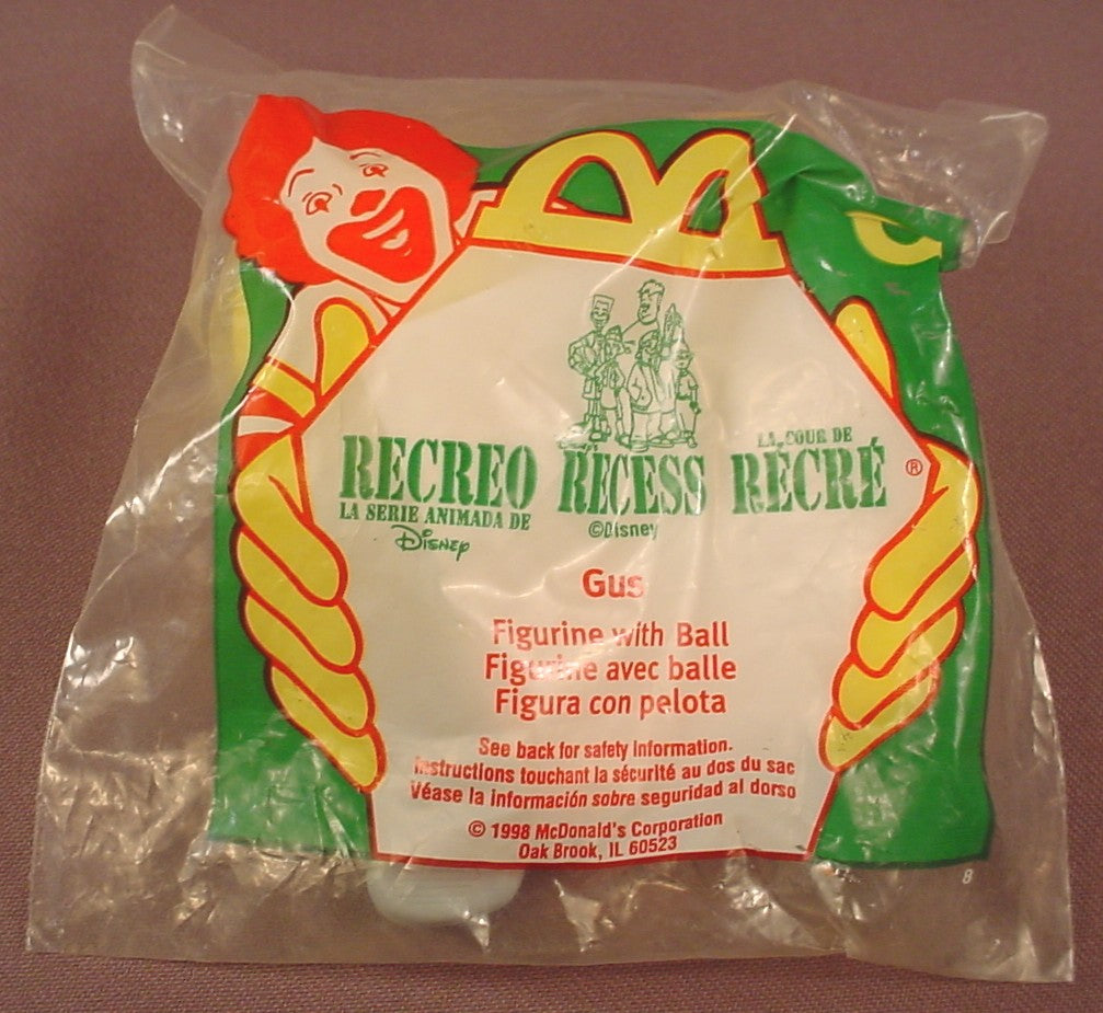 Disney Recess Gus Figure With A Golf Club And Ball Sealed In The Original Bag, #6, 1998 McDonalds