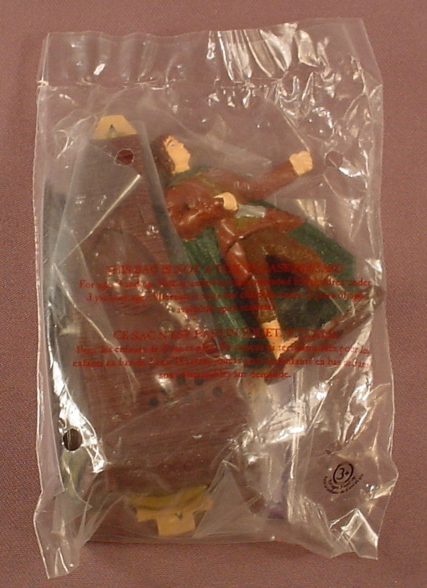 Lord Of The Rings Frodo Figure And Base Sealed In The Original Bag, 2001 Burger King, The Figure Is 3 1/8 Inches Tall