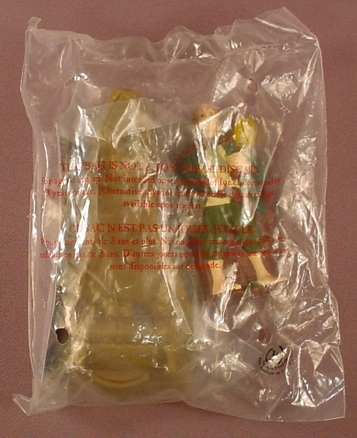 Lord Of The Rings Pippin Figure And Base Sealed In The Original Bag, 2001 Burger King, The Figure Is 3 Inches Tall