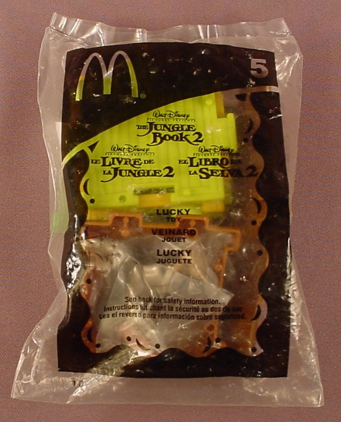 Disney The Jungle Book 2 Lucky The Vulture Figure & Parts Toy Sealed In The Original Bag, #5, 2003 McDonalds