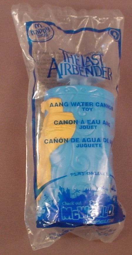 The Last Airbender Movie Aang Water Cannon Toy Sealed In The Original Bag, #4, 2010 McDonalds