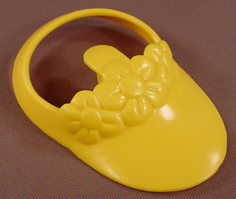 Mr Potato Head Yellow Visor Hat With A Stem & Flowers, 4 Inches From Front To Back