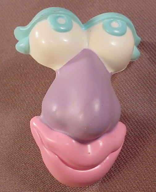 Mr Potato Head Pals One Piece Face With Blue Eyes & A Purple Nose, Pink Lips, 2003 Playskool