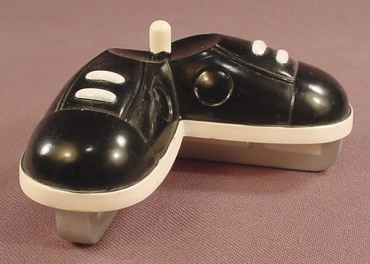 Mr Potato Head Sports Spuds Black Ice Hockey Skates With White Trim & Silver Blades, NHL, 2006 Hasbro