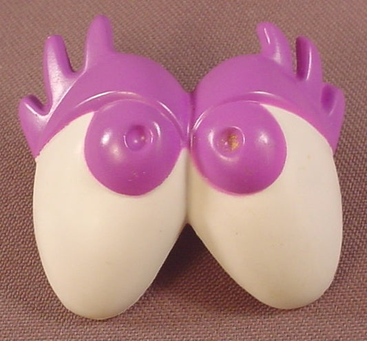 Mr Potato Head Long Eyes With Tall Purple Lashes & Pupils, Eyelashes, #22749 Silly Suitcase, 2000