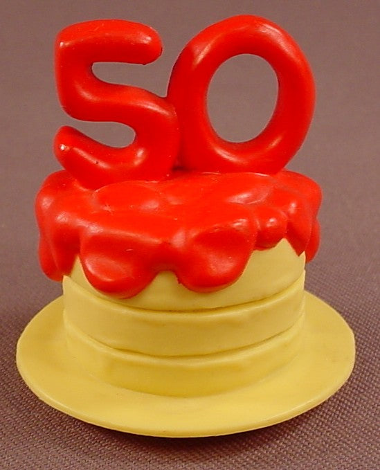 Mr Potato Head Yellow & Red Cake With The Number 50 On The Top, Limited Edition Birthday Set #22376