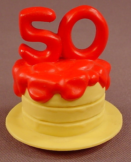 Mr Potato Head Yellow & Red Cake With The Number 50 On The Top, Limited Edition Birthday Set #22376
