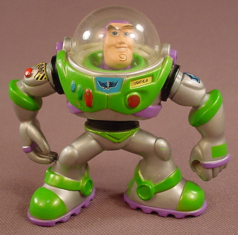 Disney Toy Story Buzz Lightyear PVC Figure, The Arms Move And He Swivels At The Waist, 3 Inches Tall, 2002