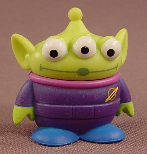 Disney Toy Story 3 Eyed Alien In A Purple Space Suit PVC Figure, 1 1/2 Inches Tall, Mattel R5367