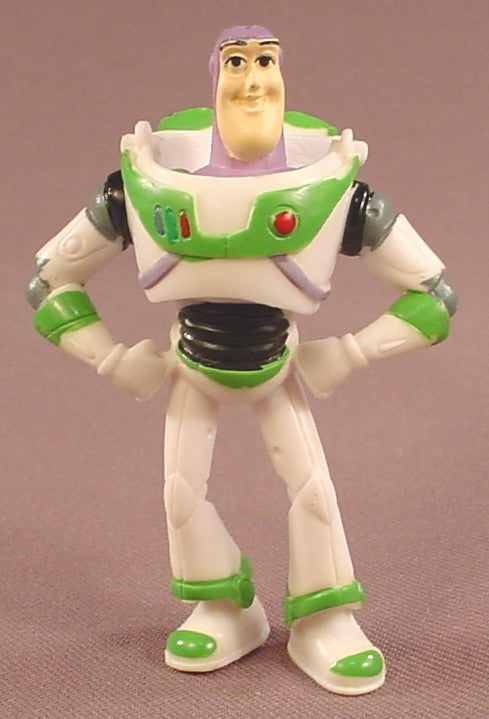 Disney Toy Story Buzz Lightyear With His Hands On His Hips PVC Figure, 3 Inches Tall, Pixar, Figurine