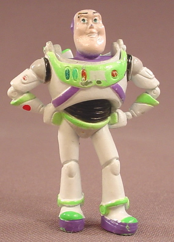 Disney Toy Story Buzz Lightyear Mini PVC Figure, 2 1/4 Inches Tall, Hands On His Hips, Figurine