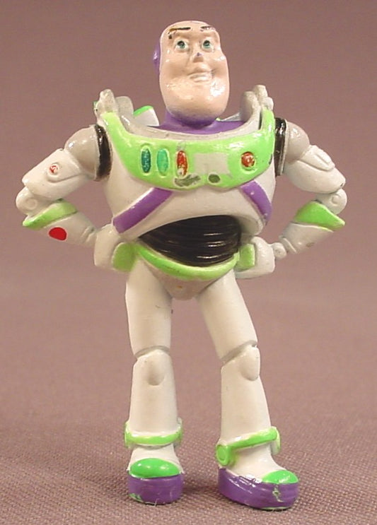 Disney Toy Story Buzz Lightyear Mini PVC Figure, 2 1/4 Inches Tall, Hands On His Hips, Figurine