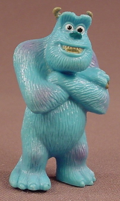 Disney Monsters Inc Sully PVC Figure With His Arms Crossed, 2 1/4 Inches Tall, James P Sullivan, Figurine