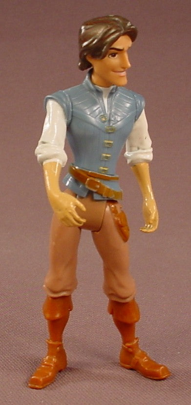 Disney Tangled Movie Flynn Rider Action Figure, 4 Inches Tall, Mattel, The Head Arms & Legs Move, Swivels At The Waist